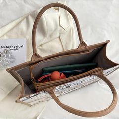 Borsa tote in tela di grande capacità per donna – Borsa da pendolare quotidiana