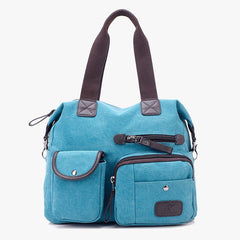 Large Capacity Durable British Style Canvas Tote Bag for Women – Stylish and Practical for Shopping, Travel, and Everyday Use - VOTVO