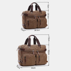 3 Way - Use Large Capacity British Style Briefcase – Versatile Elegance for Work and Travel - VOTVO
