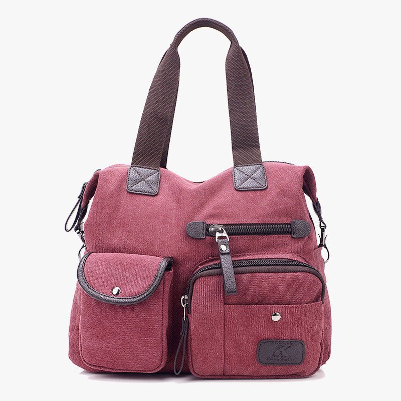 Large Capacity Durable British Style Canvas Tote Bag for Women – Stylish and Practical for Shopping, Travel, and Everyday Use - VOTVO