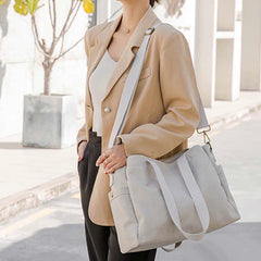 Borsa grande in tela unisex, perfetta per l'uso quotidiano e per i viaggi