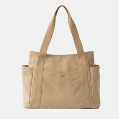 Large Capacity Canvas Shoulder Tote Bag – Multi - Pocket Handbag for Shopping, Travel & Everyday Use - VOTVO
