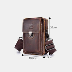 Genuine Leather Multifunctional Waist & Messenger Bag for Men – Versatile Crossbody & Shoulder Bag - VOTVO