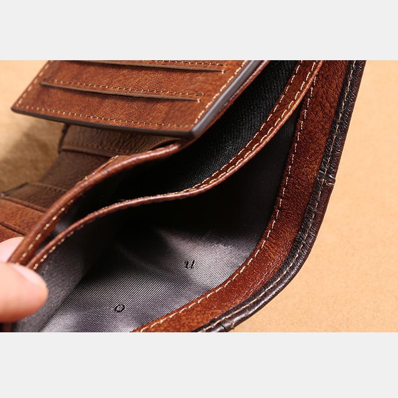 Genuine Leather RFID Multi - Card Bifold Wallet for Men - Secure & Stylish Business Wallet - VOTVO