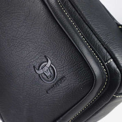 Large Capacity Genuine Leather Sling Bag for Men – Versatile Crossbody Chest Bag - VOTVO