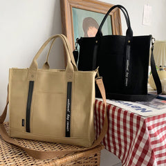 Borsa a mano per laptop – Borsa a tracolla in tela e valigetta per viaggi, ufficio e scuola