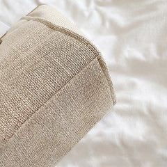 Crossbody Canvas Tote for Women – Chain Strap Bucket Bag