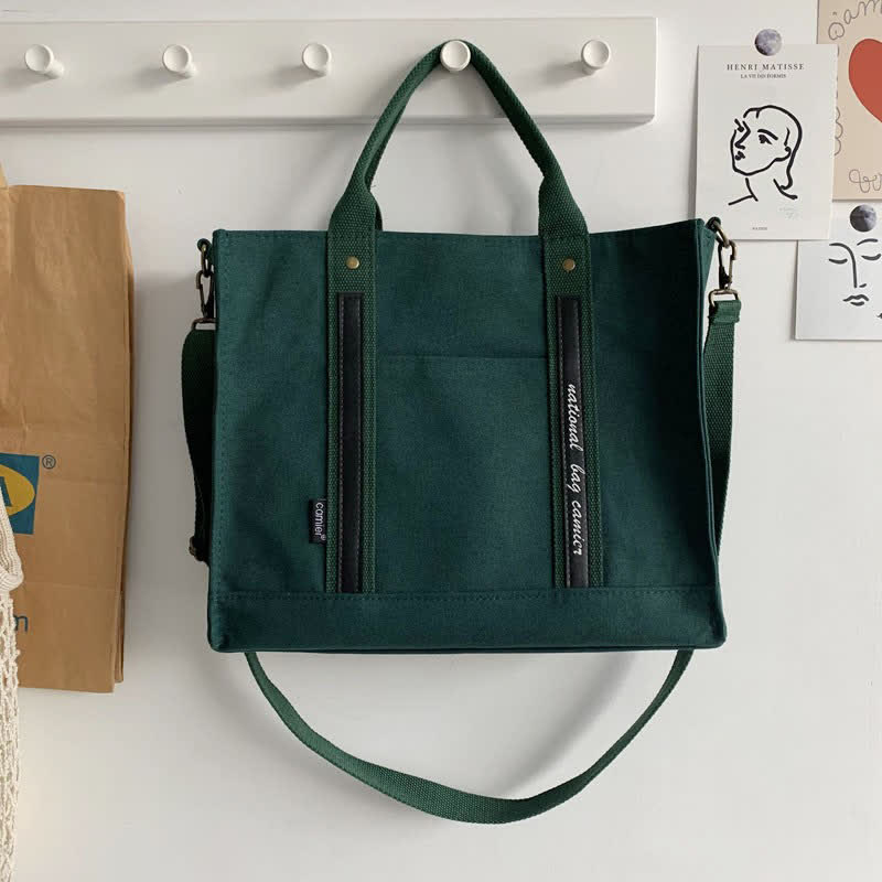 Laptop Tote Handbag – Canvas Shoulder Bag & Briefcase for Travel, Office, and School