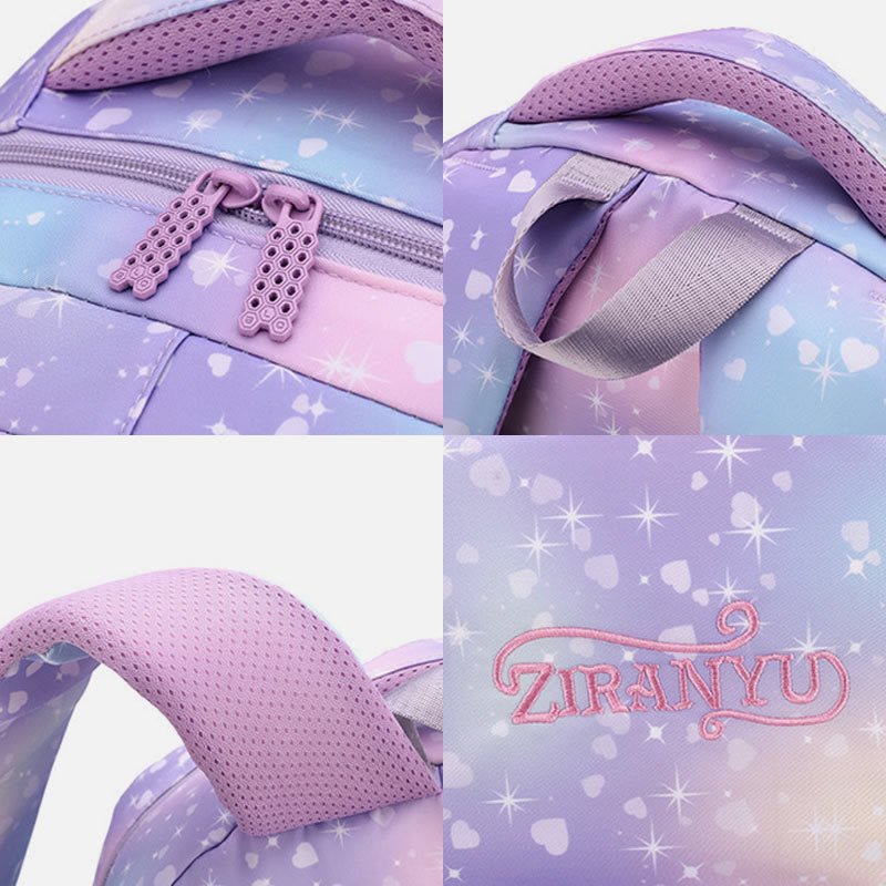 Durable Nylon Rolling Backpack for Kids – School Bag with Wheels, Adjustable Straps - VOTVO