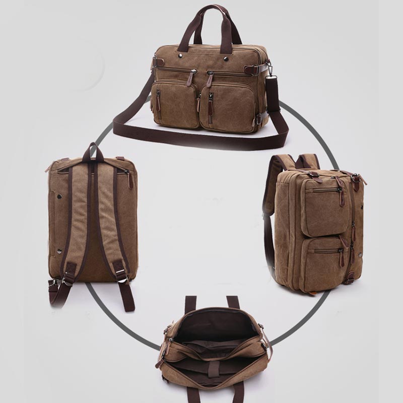 3 Way - Use Large Capacity British Style Briefcase – Versatile Elegance for Work and Travel - VOTVO