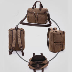 3 Way - Use Large Capacity British Style Briefcase – Versatile Elegance for Work and Travel - VOTVO