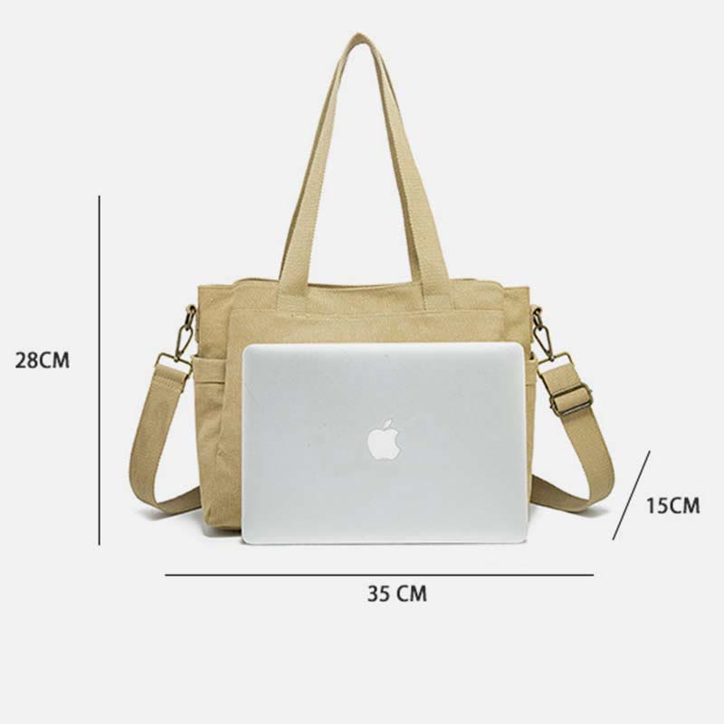 Ampia Borsa di Tela Unisex per Tutti i Giorni - VOTVO