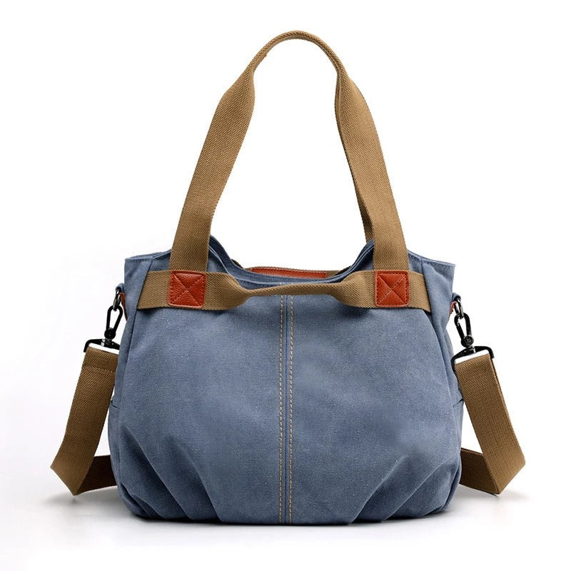 Large Capacity Canvas Messenger Bag – Stylish Shoulder Bag for Daily Use
