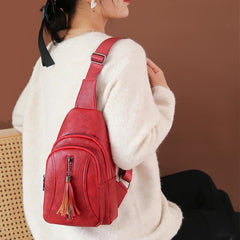 Fashionable Waterproof Sling Bag for Women - Crossbody Purse with Adjustable Strap