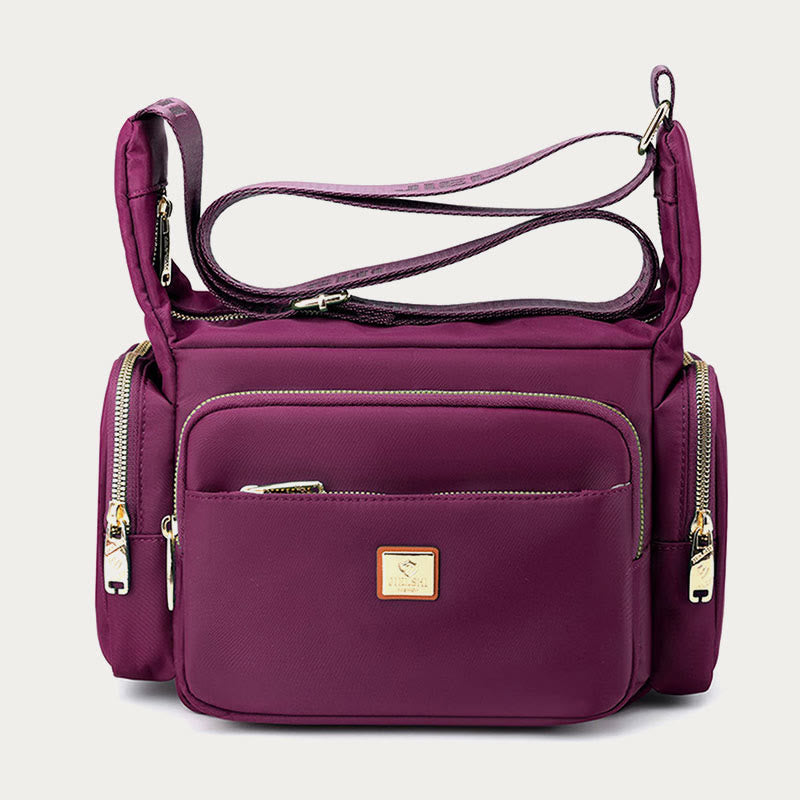 Nylon Crossbody Bag for Women – Daily Use, Multiple Pockets, Adjustable Strap