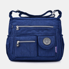 Borsa a tracolla casual impermeabile di grande capacità per donna - Multitasche e tracolla regolabile