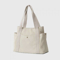 Borsa a tracolla in tela di grande capacità - Borsa multitasche per shopping, viaggi e uso quotidiano