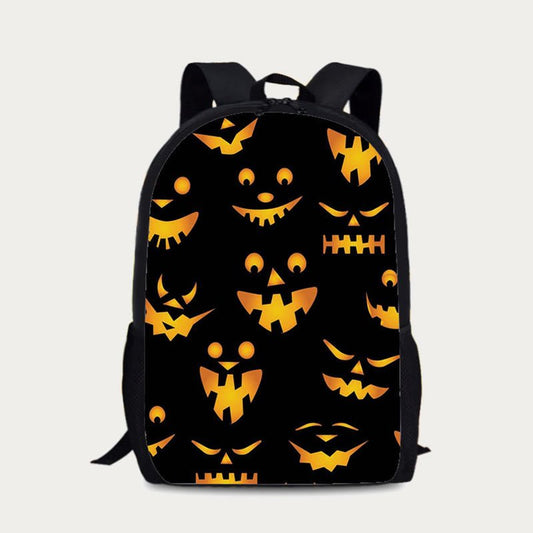 Backpack for Halloween Party – Pumpkin Pattern Nylon Festival Daypack - VOTVO
