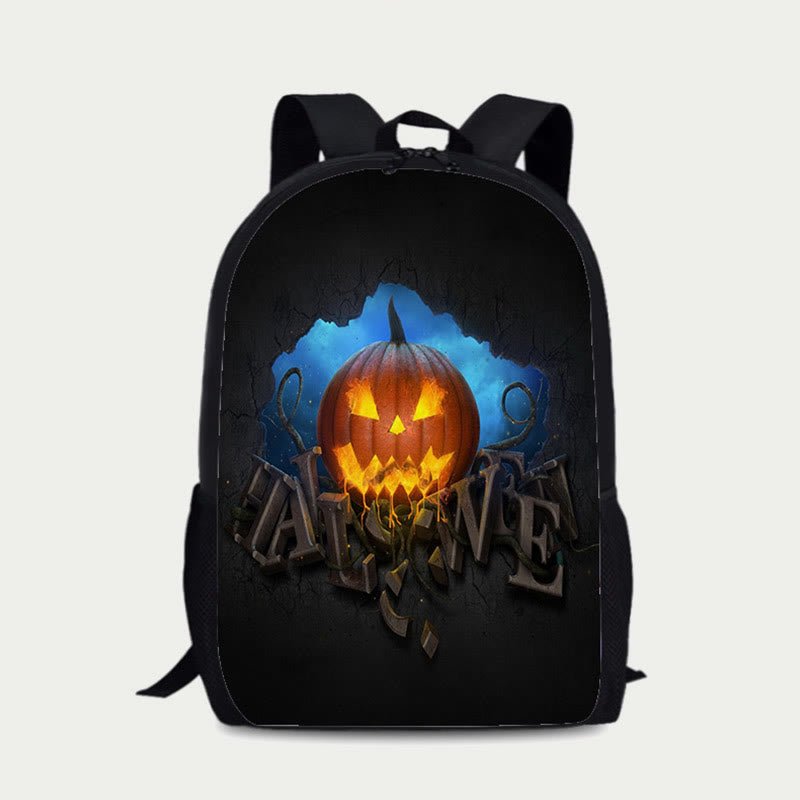 Backpack for Halloween Party – Pumpkin Pattern Nylon Festival Daypack - VOTVO