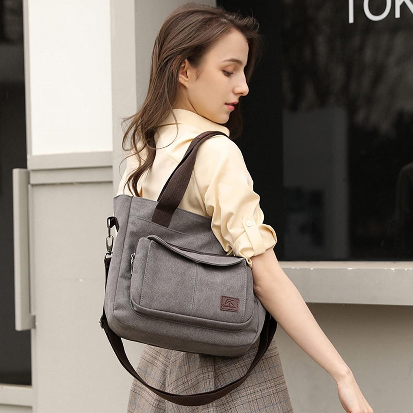 Versatile Women's Canvas Bag: A Stylish Small Bag for Work and Beyond