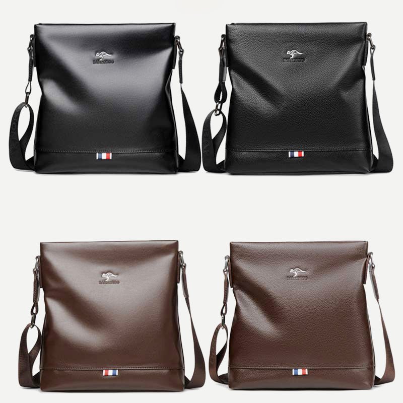 Men's Messenger Bag – Soft PU Leather Crossbody Sling Pack for Travel, Business & Daily Use - VOTVO