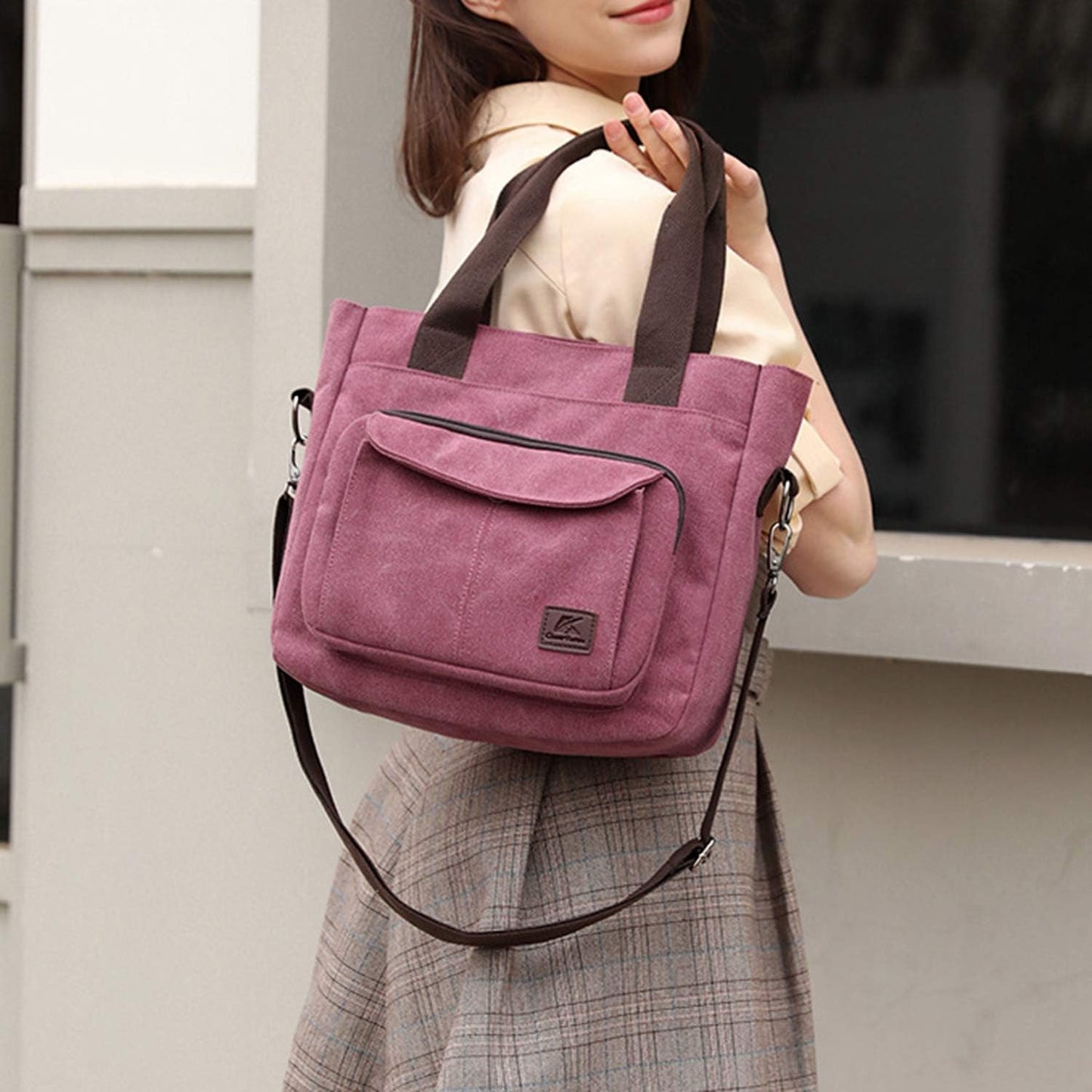 Versatile Women's Canvas Bag: A Stylish Small Bag for Work and Beyond