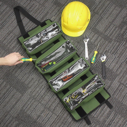 Tool Roll Bag Heavy Duty Tool Organizer with 4 Removable Pouch - VOTVO