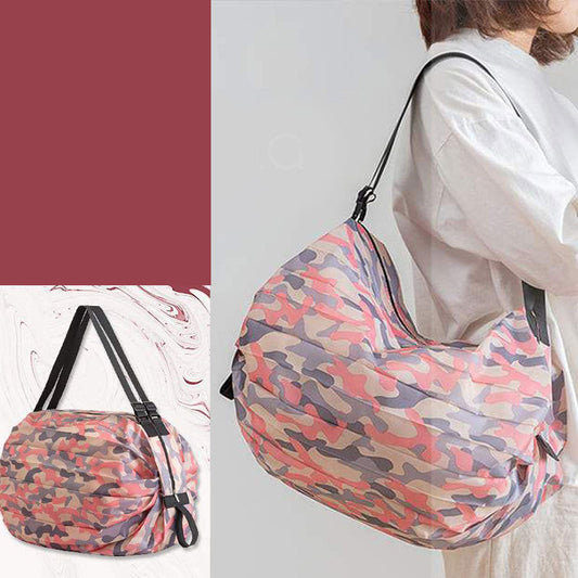 Bolsa de compras portátil de hombro de viaje plegable de gran capacidad