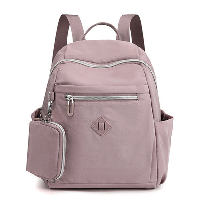 Women’s Nylon Backpack with Small Coin Purse – Casual Travel Daypack Handbag