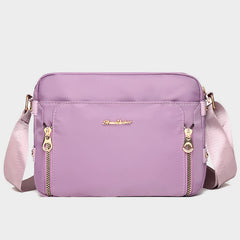 Crossbody Bag for Women – Simple Light Color Waterproof Nylon Bag