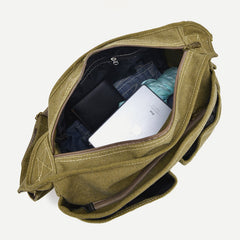 Messenger Bag für Herren – Großes Crossbody-Set aus Vintage-Canvas