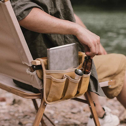 Outdoor Camping Chair Armrest Hanging Side Bag – Multifunctional Storage Bag for Travel, Sports & More