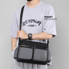 Classic Travel Satchel for Men – Durable Nylon, Large Crossbody Bag