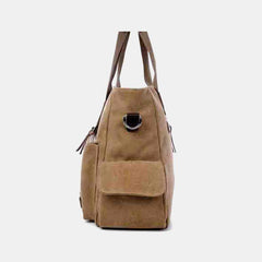 Casual Canvas Laptop Tote Bag for Men & Women – Work Handbag with Adjustable Strap