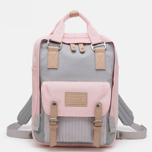 Large Capacity Vintage Laptop Backpack for Women – Multi-Pocket, Stylish & Durable for School & Travel