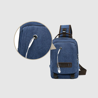 Men's Retro Sling Bag – Outdoor Casual Crossbody Chest Bag for Travel & Sport