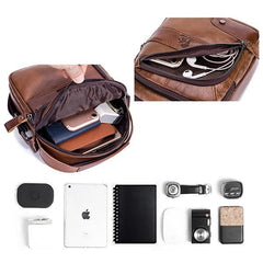 Genuine Leather Vintage Crossbody Bag for Men – Stylish Shoulder Bag - VOTVO