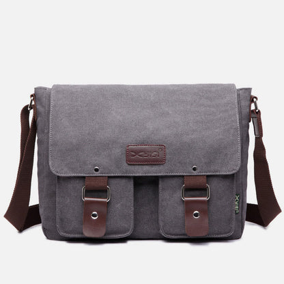 Messenger Bag for Men – Large Capacity Canvas Shoulder Bag for Casual & Daily Use