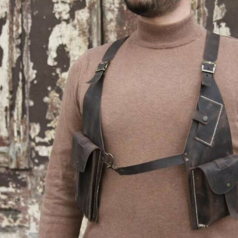 Medieval Underarm Shoulder Holster Phone Bag Wallet Pocket Card Holder - VOTVO