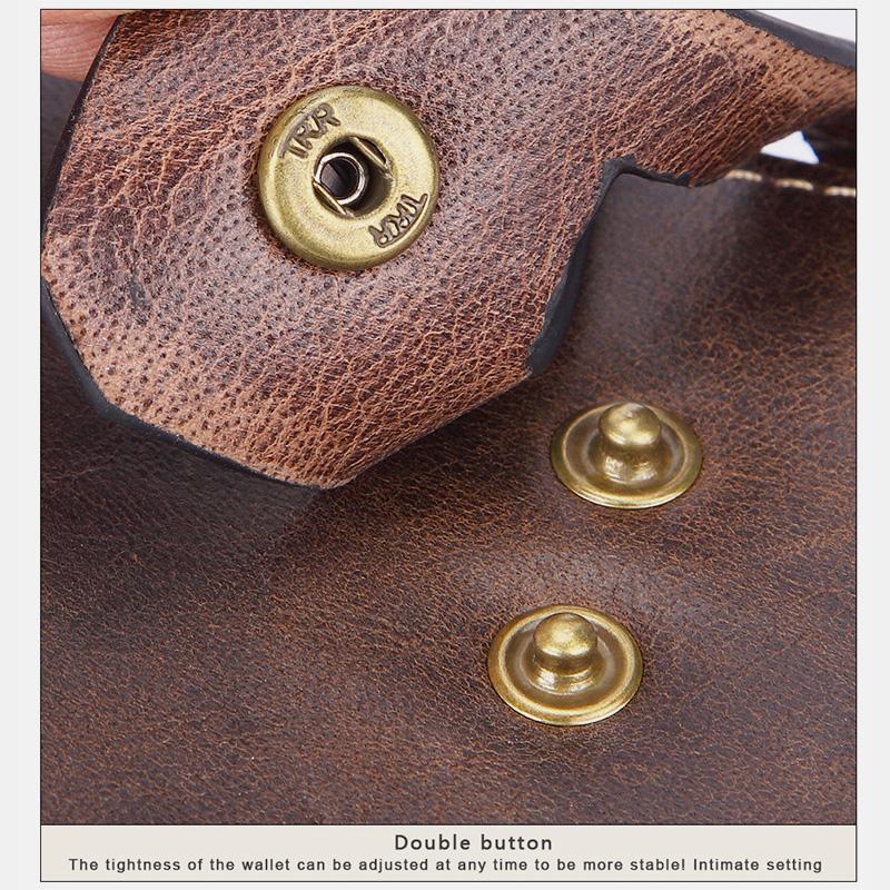 Multifunctional Double Zipper Vintage Wallet – Stylish and Practical - VOTVO