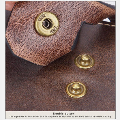 Multifunctional Double Zipper Vintage Wallet – Stylish and Practical - VOTVO