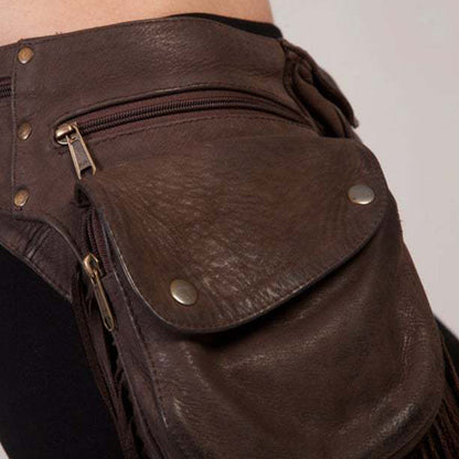 Medieval Handmade Vintage Leather Waist Bag – Practical & Stylish for Daily Use and Parties