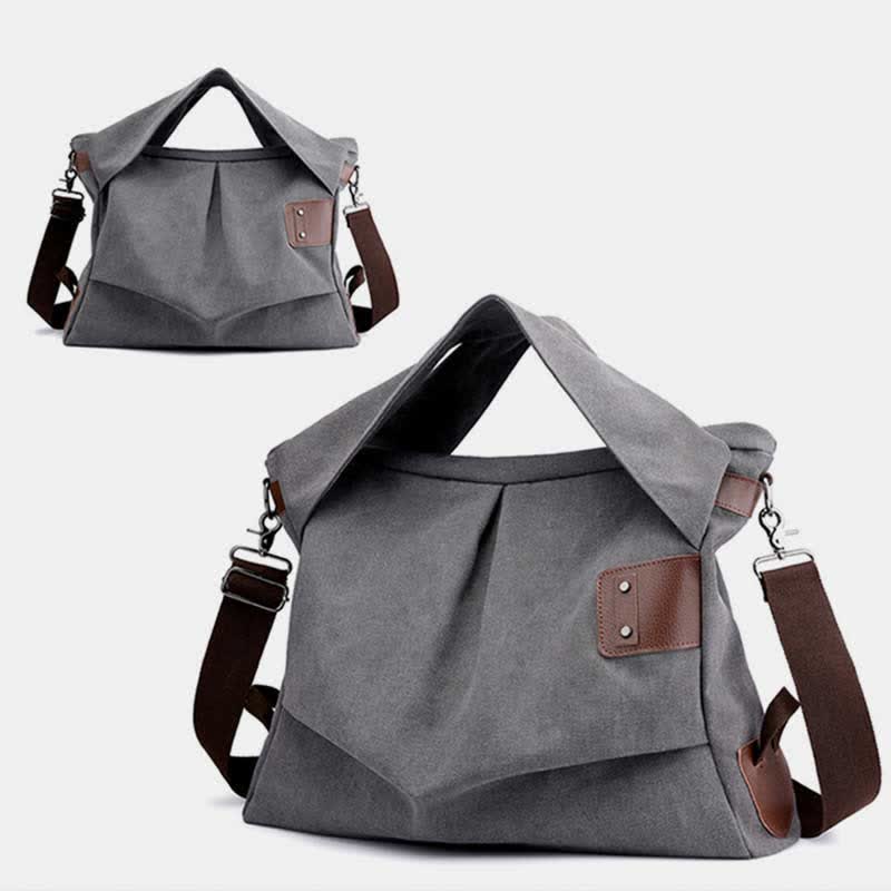 Large Capacity Canvas Handbag for Women – Crossbody Tote & Hobo Bag - VOTVO