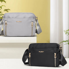 Crossbody Bag for Women – Simple Light Color Waterproof Nylon Bag