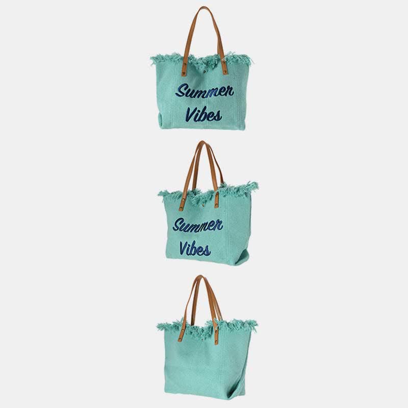 Canvas Tote Bag - Extra Large Summer Shoulder Handbag Purse