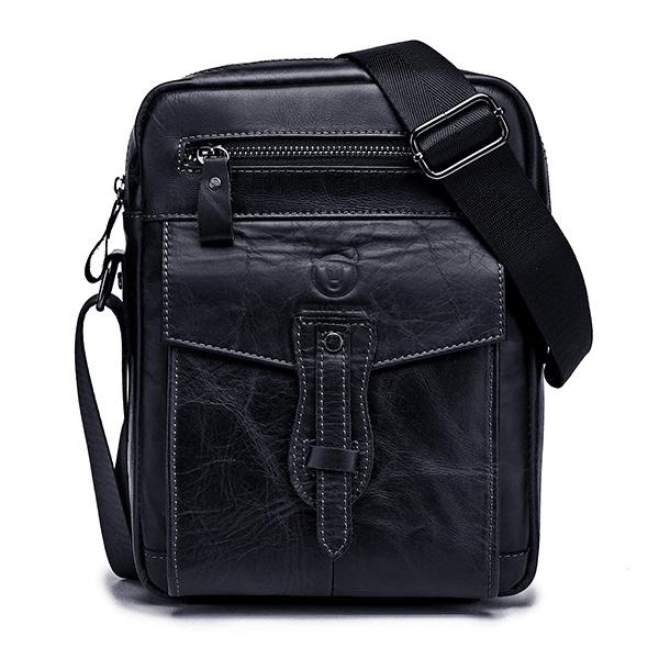 Bull Captain Genuine Leather Crossbody Bag – Stylish & Practical for Daily Use, Travel, and Business - VOTVO