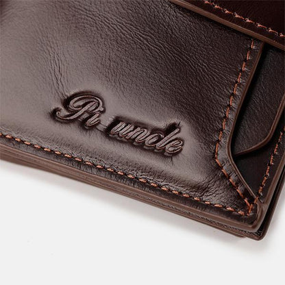 RFID Large Capacity Genuine Leather Multi - Card Wallet – Secure, Stylish, and Practical - VOTVO