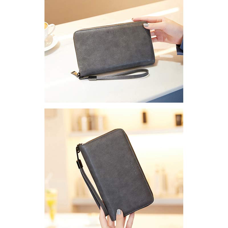 Women's RFID Blocking Zip Around Wallet - Large Long Wristlet Clutch - VOTVO