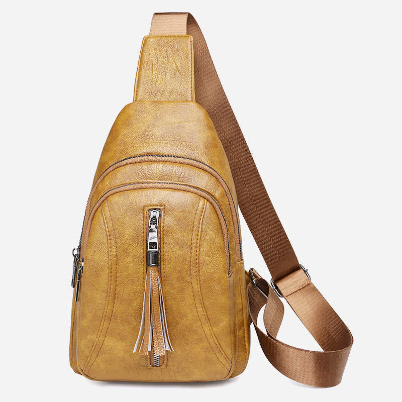 Fashionable Waterproof Sling Bag for Women - Crossbody Purse with Adjustable Strap