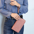 Women's RFID Blocking Zip Around Wallet - Large Long Wristlet Clutch